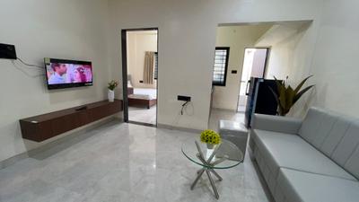Living Room Image of 800 Sq.ft 1 BHK Apartment / Flat for rent in Indra Puri Colony Indore for Rs. 19000