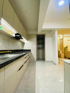 Kitchen Image of 1750 Sq.ft 3 BHK Apartment / Flat for rent in Sankalp Gwala, Shilaj Ahmedabad for Rs. 45000