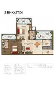 Image of 997 Sq.ft 2 BHK Apartment / Flat for sale in Circuit Heights, Yeida, Greater Noida for Rs. 9678750