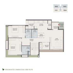 Image of 2335 Sq.ft 3 BHK Apartment / Flat for rent in Shivalik Green View, Shantigram, Ahmedabad for Rs. 80000
