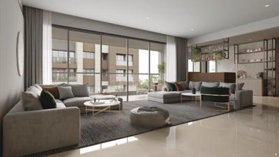 Hall Image of 2440 Sq.ft 3 BHK Apartment / Flat for sale in Sangini Aura, Pal Surat for Rs. 13600000