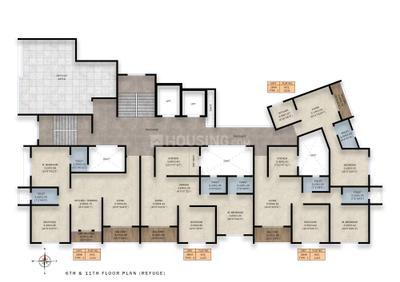 Image of 898 Sq.ft 2 BHK Apartment / Flat for sale in Midtown One, Rasta Peth, Pune for Rs. 8499000