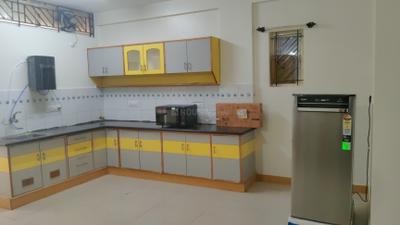 Kitchen Image of 900 Sq.ft 2 BHK Apartment / Flat for rent in Murugeshpalya Bengaluru for Rs. 51000