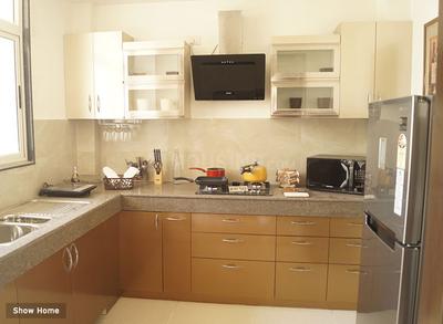 Kitchen Image of 978 Sq.ft 2 BHK Apartment / Flat for sale in Eiffel Palm Vista, Matiyari Lucknow for Rs. 8140600