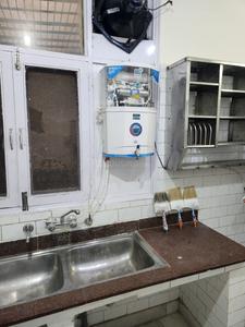 Kitchen Image of 681 Sq.ft 1 BHK Independent House for rent in Radhika Properties Radhika Floors 4, Lajpat Nagar New Delhi for Rs. 24390