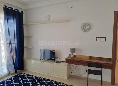Bedroom Image of 950 Sq.ft 1 BHK Apartment / Flat for rent in Bhartiya Nikoo Homes Phase 2, Thanisandra Bengaluru for Rs. 40000