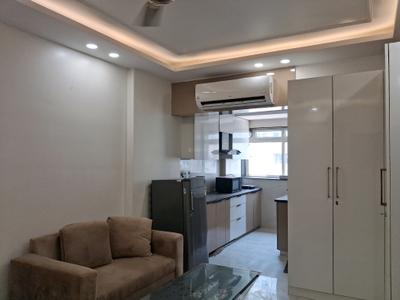 Bedroom Image of 450 Sq.ft 1 RK Apartment / Flat for rent in DLF One Midtown, Karampura New Delhi for Rs. 24000