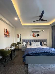 Bedroom Image of 1100 Sq.ft 1 BHK Builder Floor for rent in HUDA Plot Sector 42, Sector 42 Gurgaon for Rs. 50000