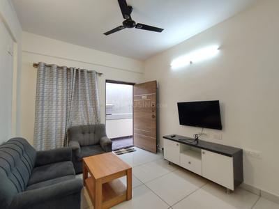 Hall Image of 550 Sq.ft 1 BHK Apartment / Flat for rent in Nagavara Bengaluru for Rs. 25000