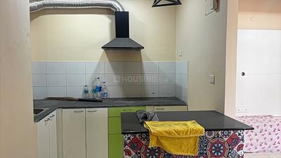 Kitchen Image of 680 Sq.ft 2 BHK Apartment / Flat for sale in Shapoorji Pallonji Shukhobrishti, New Town Kolkata for Rs. 3860000