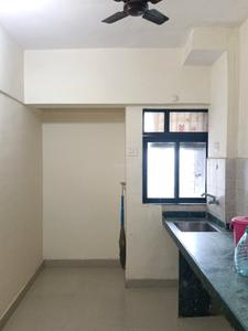Kitchen Image of 550 Sq.ft 1 BHK Apartment / Flat for rent in Raunak Unnathi Woods, Kasarvadavali Thane for Rs. 25000