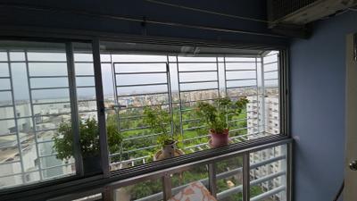 Balcony Image of 1160 Sq.ft 3 BHK Apartment / Flat for sale in Godrej Prakriti, Sodepur Kolkata for Rs. 8200000