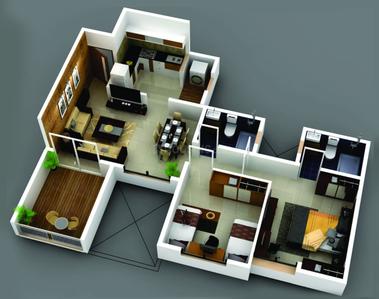 Image of 1141 Sq.ft 3 BHK Apartment / Flat for sale in Ahura Ecopolitan Phase II, Tathawade, Pune for Rs. 9600000