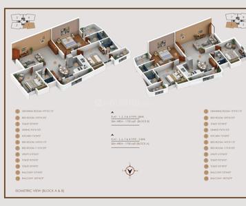 Image of 1730 Sq.ft 3 BHK Apartment / Flat for sale in Harmu, Ranchi for Rs. 11245000