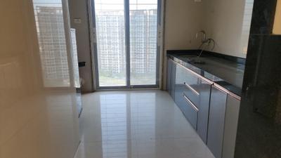 Kitchen Image of 1150 Sq.ft 2 BHK Apartment / Flat for rent in Pyramid Elements, Dighe Thane for Rs. 50000