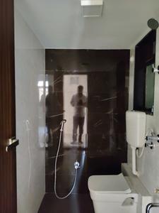Common Bathroom Image of 480 Sq.ft 1 BHK Apartment / Flat for rent in Rosa Elite, Thane West Thane for Rs. 16999