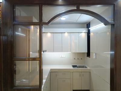 Kitchen Image of 850 Sq.ft 3 BHK Builder Floor for sale in Laxmi Nagar New Delhi for Rs. 7500000