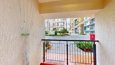 Balcony Image of 925 Sq.ft 2 BHK Apartment / Flat for sale in Shriram Surabhi, Mallasandra Bengaluru for Rs. 6600000
