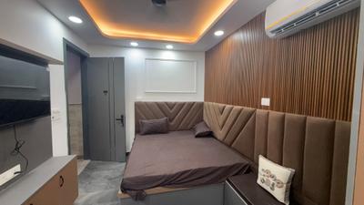 Bedroom Image of 500 Sq.ft 1 RK Builder Floor for rent in Sector 57 Gurgaon for Rs. 23000