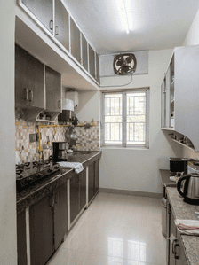 Kitchen Image of 2250 Sq.ft 3 BHK Apartment / Flat for sale in DDA Sunlight Colony, Maharani Bagh New Delhi for Rs. 42000000