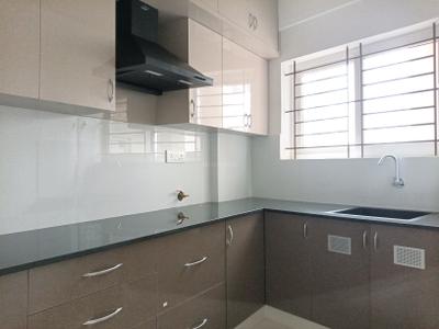 Kitchen Image of 598 Sq.ft 1 BHK Apartment / Flat for rent in K R Puram Bengaluru for Rs. 20000