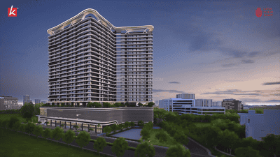Image of 1077 Sq.ft 2 BHK Apartment / Flat for sale in Kohinoor Regalia Towers, Wakad, Pune for Rs. 10300000