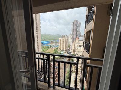 Balcony Image of 600 Sq.ft 1 BHK Apartment / Flat for rent in Raunak Bliss Phase A, Kasarvadavali Thane for Rs. 25000