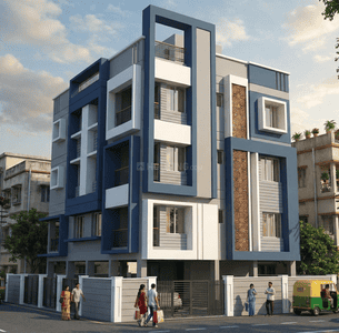 Building Image of 1641 Sq.ft 3 BHK Apartment / Flat for sale in Kalikapur, EM Bypass Kolkata for Rs. 9500000