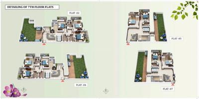 Image of 1636 Sq.ft 2 BHK Apartment / Flat for sale in R R Meadow View, Danapur, Patna for Rs. 10636000