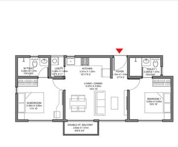 Image of 973 Sq.ft 2 BHK Apartment / Flat for sale in Godrej Ananda Phase 2, Gummanahalli, Bengaluru for Rs. 13000000