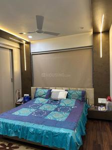 Bedroom Image of 2450 Sq.ft 4 BHK Apartment / Flat for rent in Happy Home Happy Glorious Phase 2, Vesu Surat for Rs. 75000