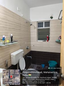 Bathroom Image of 1030 Sq.ft 2 BHK Apartment / Flat for sale in Kumar Piccadilly, Tathawade Pune for Rs. 9600000