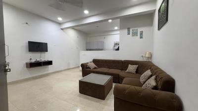 Living Room Image of 950 Sq.ft 2 BHK Builder Floor for rent in Mahalakshmi Nagar Indore for Rs. 28500