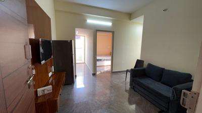 Living Room Image of 600 Sq.ft 1 BHK Apartment / Flat for rent in Byrathi Bengaluru for Rs. 29000