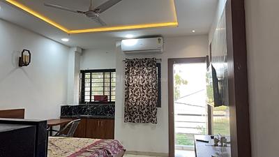 Bedroom Image of 500 Sq.ft 1 RK Apartment / Flat for rent in Mahalakshmi Nagar Indore for Rs. 13000