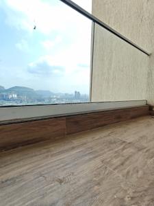 Balcony Image of 950 Sq.ft 2 BHK Apartment / Flat for rent in Ashar Arize Tower B And C, Kalwa Thane for Rs. 40000