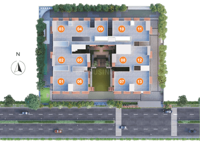 Image of 1792 Sq.ft 3 BHK Apartment / Flat for sale in Sujay Global Elara, Tellapur, Sangareddy for Rs. 13440000