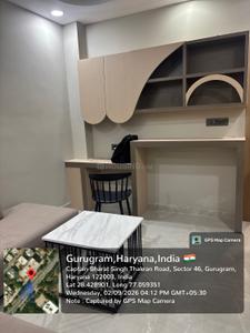 Bedroom Image of 900 Sq.ft 1 BHK Apartment / Flat for rent in Sector 46 Gurgaon for Rs. 40000