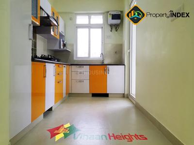 Kitchen Image of 1350 Sq.ft 2 BHK Apartment / Flat for sale in Vihaan Heights, Vrindavan Yojana Lucknow for Rs. 9250000