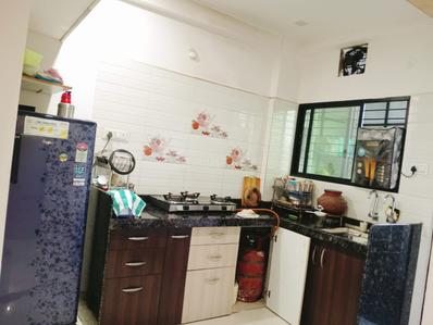 Kitchen Image of 1300 Sq.ft 3 BHK Apartment / Flat for rent in Somalwada Nagpur for Rs. 18000
