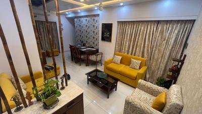 Hall Image of 1400 Sq.ft 3 BHK Apartment / Flat for rent in Paschim Putiary Kolkata for Rs. 80000