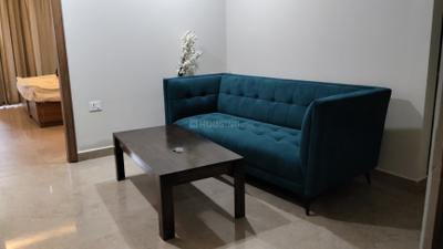 Living Room Image of 600 Sq.ft 1 BHK Builder Floor for rent in Sector 43 Gurgaon for Rs. 42000