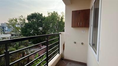 Balcony Image of 1500 Sq.ft 3 BHK Apartment / Flat for rent in Thanisandra Bengaluru for Rs. 36000