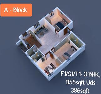 Image of 980 Sq.ft 2 BHK Apartment / Flat for sale in Perambur, Chennai for Rs. 7400000