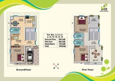 Image of 1910 Sq.ft 4 BHK Independent House for sale in Phulnakhara, Cuttack for Rs. 7900000