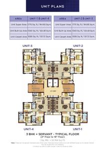 Image of 1340 Sq.ft 3 BHK Apartment / Flat for sale in Omaxe City, Lucknow for Rs. 10500000