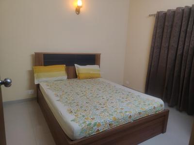 Bedroom Image of 756 Sq.ft 2 BHK Apartment / Flat for rent in Unitech Uniworld City, New Town Kolkata for Rs. 35000