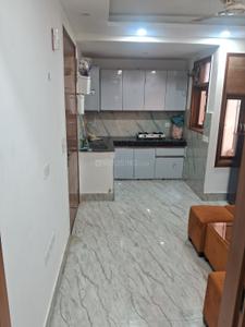 Kitchen Image of 480 Sq.ft 1 BHK Builder Floor for rent in Freedom Fighters Enclave New Delhi for Rs. 24000