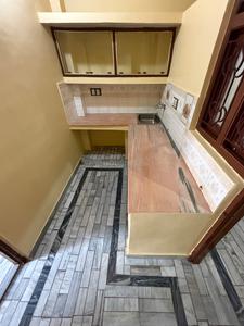 Kitchen Image of 990 Sq.ft 2 BHK Builder Floor for rent in Swaraj Nagar Kanpur for Rs. 7500