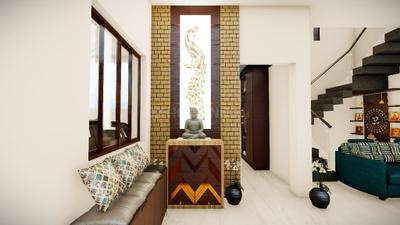 Hall Image of 1050 Sq.ft 2 BHK Independent House for sale in Chola Akshayam Virukshaa Phase II, Thaiyur Chennai for Rs. 8600000